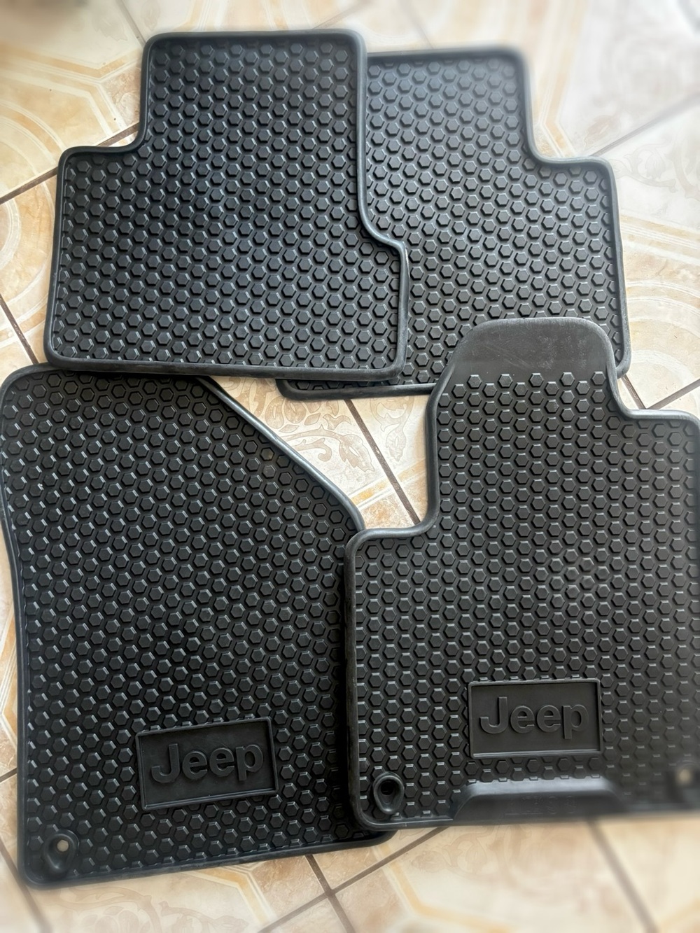 Jeep Black All-Weather Car Floor Mats -